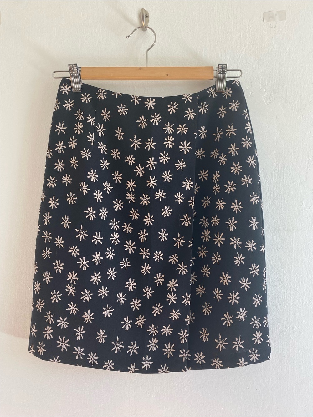 VTG Faux Wrap Mini Skirt Size 2 Ditsy Floral 90s Y2K
